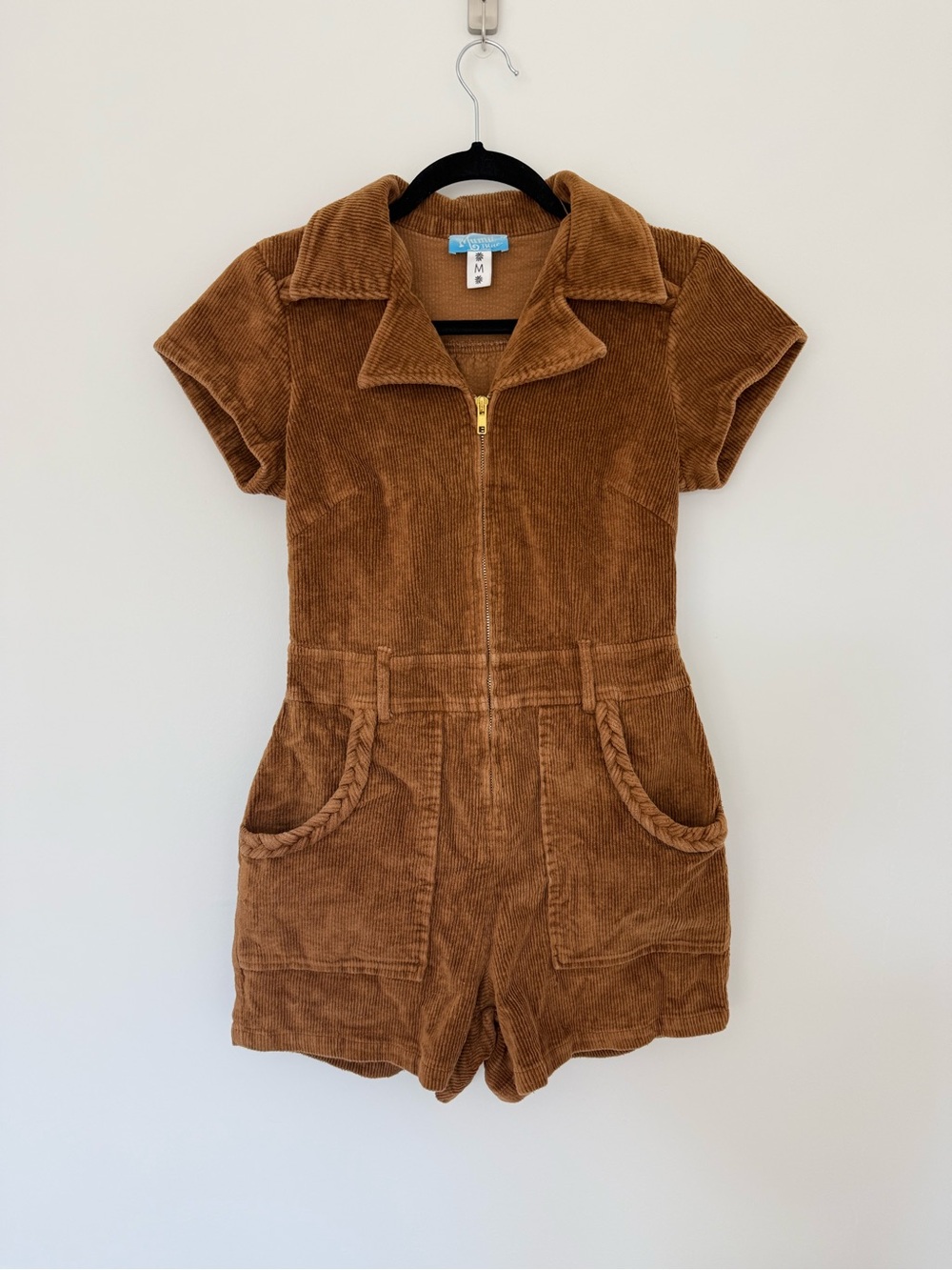 Show Me Your MuMu Brown Corduroy Outlaw Romper - Picture 2 of 7